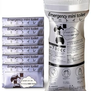 Disposable Travel Toilet Bag Amacam PEX Gray-0