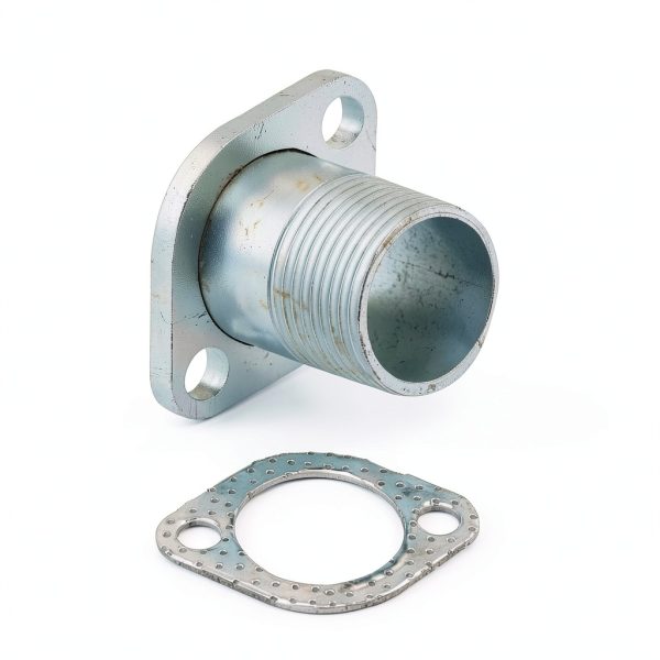 EZYPAK 1in Threaded Exhaust Flange Polished Steel-1