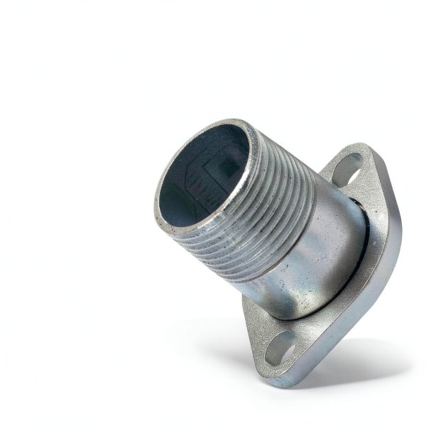EZYPAK 1in Threaded Exhaust Flange Polished Steel-5