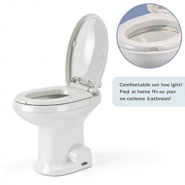 Shineforu RV Toilet White Rv-1001-4
