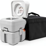 RVGUARD Portable Oval RV Toilet Polypropylene-0
