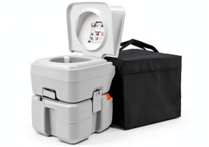RVGUARD Portable Oval RV Toilet Polypropylene-0