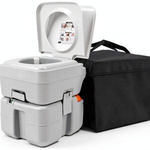RVGUARD Portable Oval RV Toilet Polypropylene-0