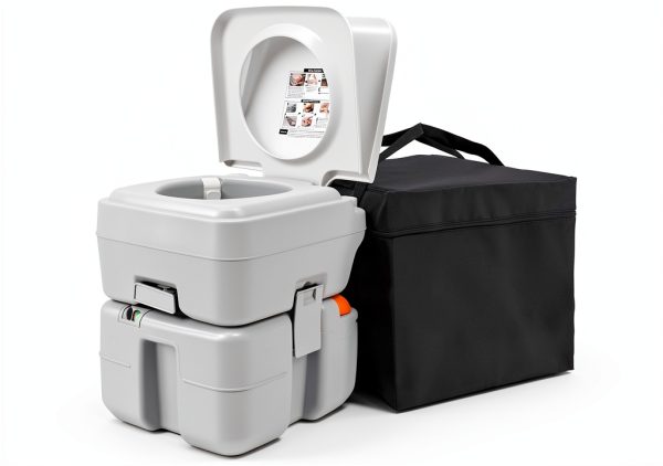 RVGUARD Portable Oval RV Toilet Polypropylene-0