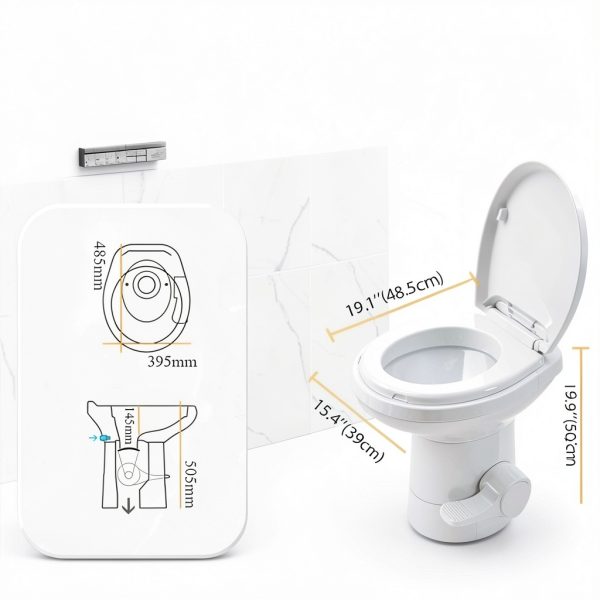xinlidatech RV Camper Toilet HDPE Material Floor Mounted-1