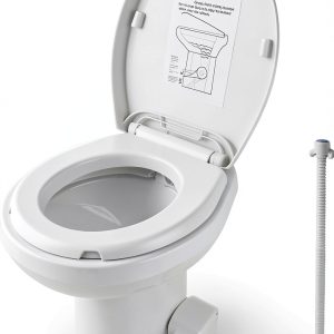 RV Toilet ZeHuoGe White Polyethylene Floor Mounted-0