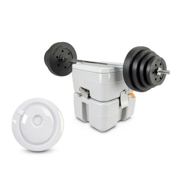 RVGUARD Portable Oval RV Toilet Polypropylene-6