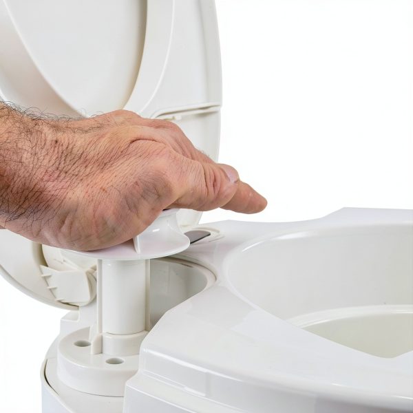 RecPro Portable RV Toilet White Plastic-4