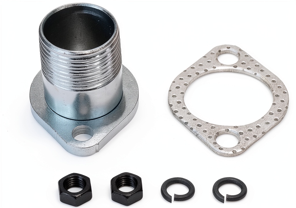 Installing Telfair Exhaust Flange for Predator Engines on a workbench