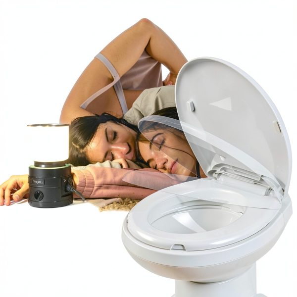 Shineforu RV Toilet White Rv-1001-5