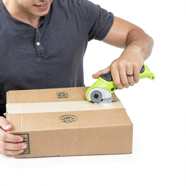 Electric Box Cutter by VixBlade - Cordless 4V Self-Sharpening Scissors-1